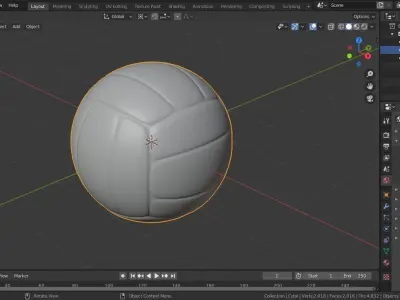 Volleyball ball 3D model
