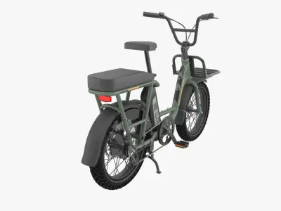 Radrunner electric bike with basket 3D model