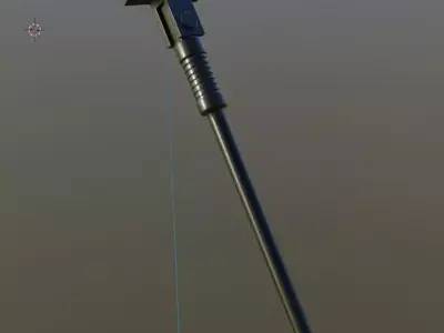 E-Scooter Stand with Procedural PBR Material Setup 3D model