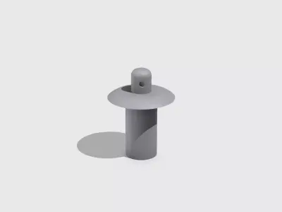 1 10 RC short course truck body mount 3D print model