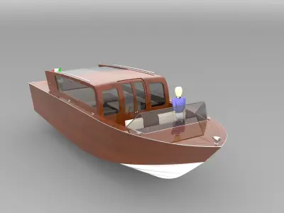 9 m Venetian Taxi  3D model