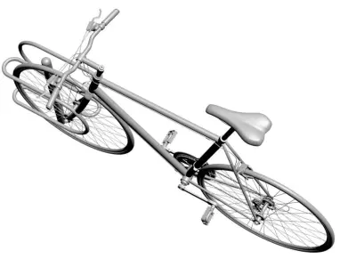 Bike with rack 3D model