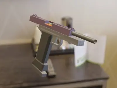 Pistol Custom  Free 3D model