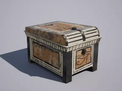 Egyptian Crate Low-poly 3D model