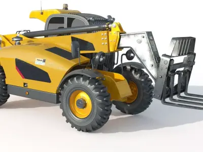 Wheel Tractor Telescopic Lifter 3D model