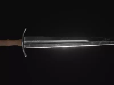 steel sword  3D model