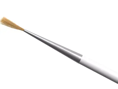 Artistic paintbrush Round PBR 3D model