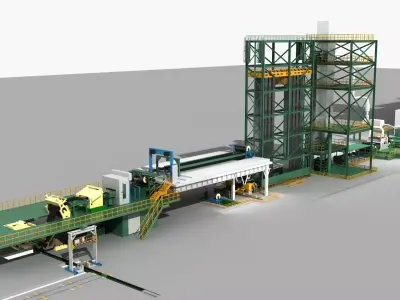 Galvanizing Production Line 3D model