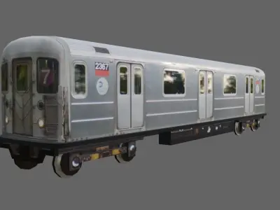 Subway Train - Metro Low-poly 3D model