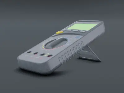 Digital Multimeter Low-poly 3D model
