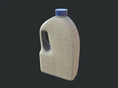 Plastic Canister 03 Low-poly 3D model