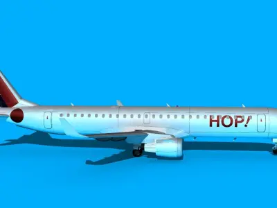 Embraer Emb-190 Air France HOP 2 3D model