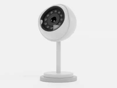 IP Camera - Freestanding Security Device Low-poly 3D model