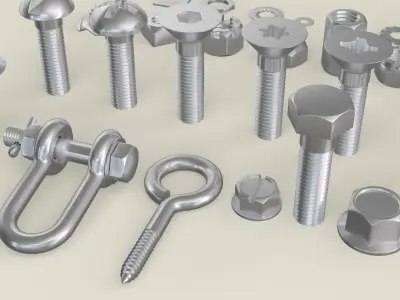 Screws Collection 3D model