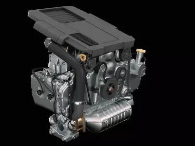 Car Engine  3D model by acrom