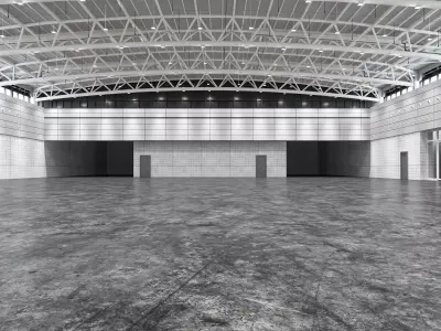 Exhibition Hall 3D model 3D model purchase