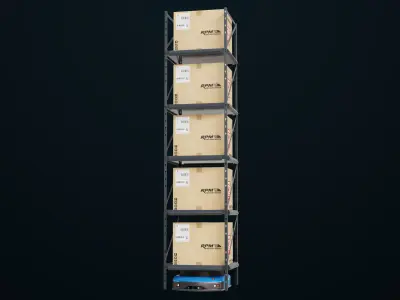 Warehouse Robot Generic All PBR Unity UE Textures Low-poly 3D model purchase