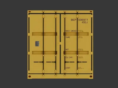 40ft Shipping Container  3D model