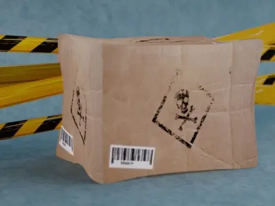 poison box Free 3D model