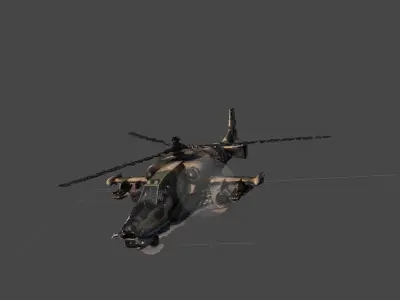 KA 50 KAMOV ATTACk HELICOPTER 3D model