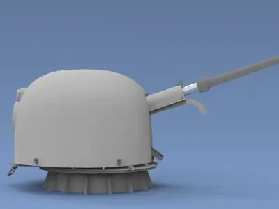 Oto melara 76 mm  3D model