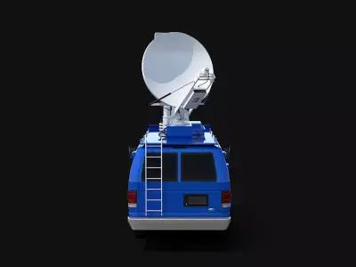 US Broadcasting Van 3D model