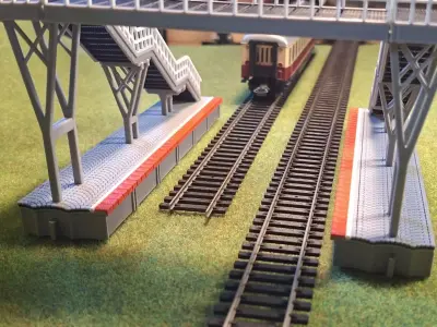 Single Edge Platform Overpass 1-87 FDM color 3D print model