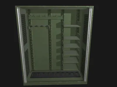 Weapon Cabinet Low-poly 3D model