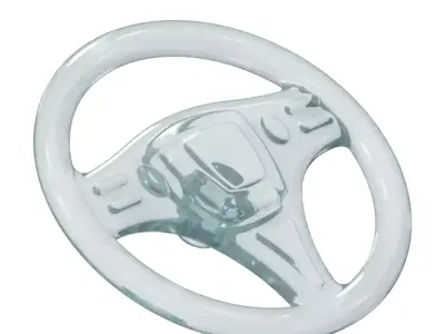 Transparent Steering Wheel Toy 3D model