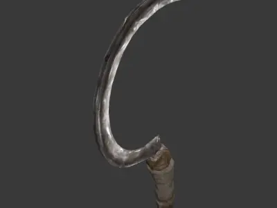 Next Gen AAA Sickle - game model lowpoly Low-poly 3D model