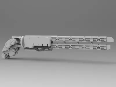 Railgun gun Free 3D print model