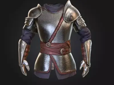 Knights Armor Ensemble Free low-poly 3D model