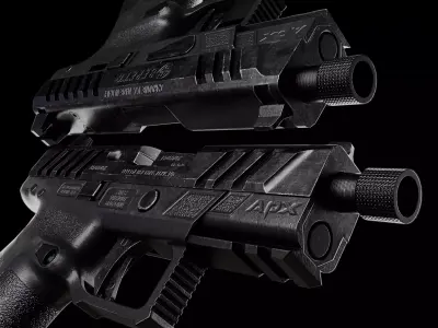 APX Beretta Low-poly 3D model