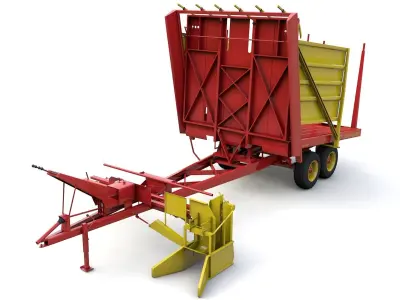 New Holand 1037 Bale Wagon A0014 3D model