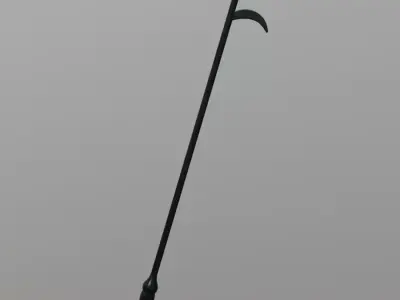 Fire Poker Low-poly 3D model