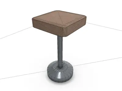 Work Bar Stool SHC Quick Office LM Low-poly 3D model