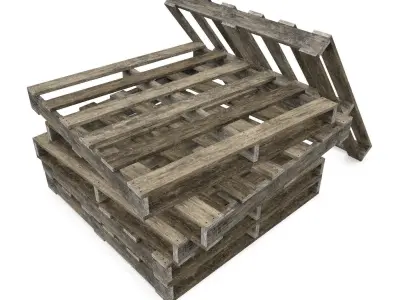 Australian Pallets Low-poly 3D model
