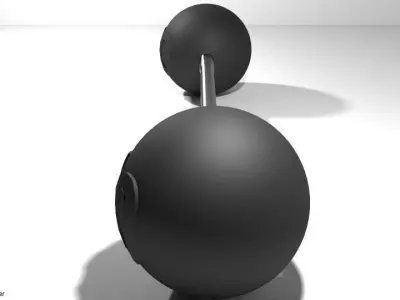 Exercise Equipment Spherebell 3D model