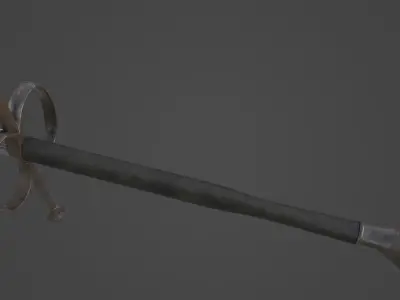 Two-handed Sword - Gameready Asset Low-poly 3D model