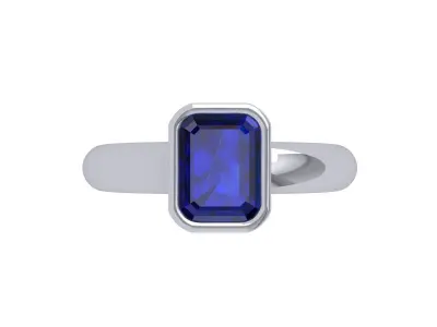 Emerald Radiant Ring 3D print model 22