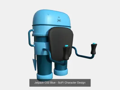 10 Jetpacks C Collection - SciFi Character Design