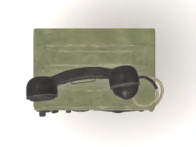 Soviet Radiostation A-7 3D model