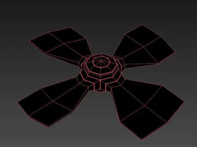 Fan propeller 3D model