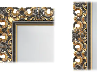 Classic mirror 005 3D model