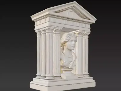 Ancient Greek Wall Relief Decor Series 3 3D print model