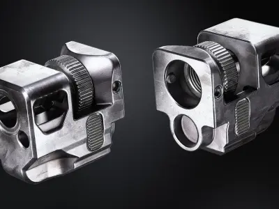 Killer innovations pistol compensator Low-poly 3D model