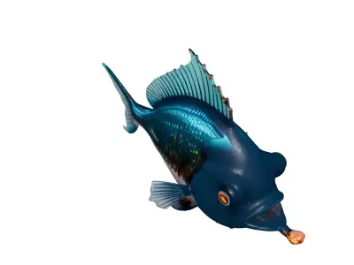 Stylized Robotic Angler Fish Model 3D model