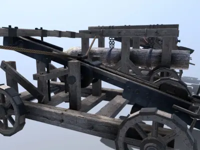 Medieval Siege Pack Low-poly 3D model