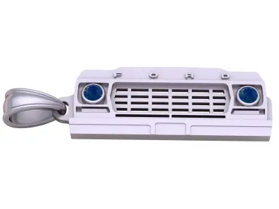 Gold Classic Ford Grille Pendant  Ruby Headlight Accent 3D print model