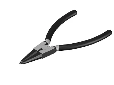 Retaining ring pliers 3D model